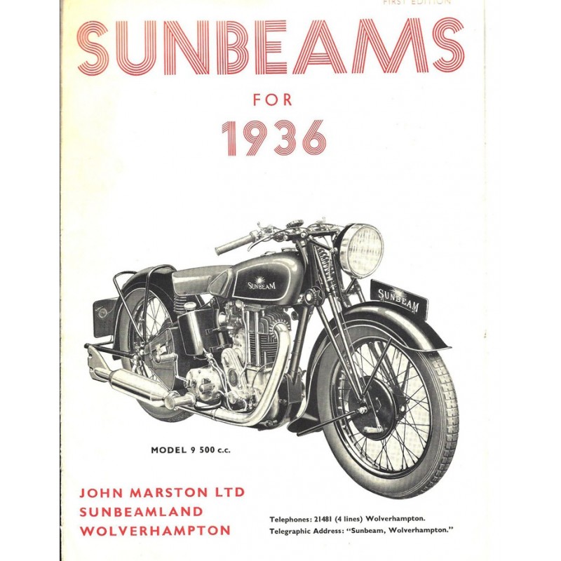 1936 Sunbeam Catalogue