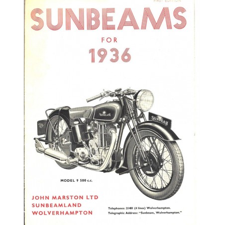1936 Sunbeam Catalogue