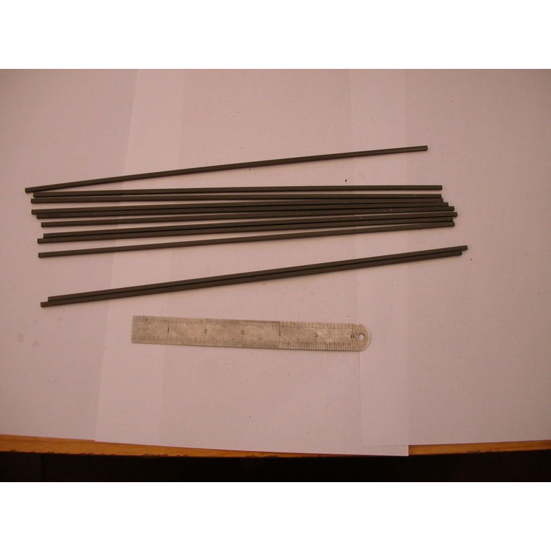 One foot length of 1/8 inch square key steel for clutch key.