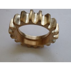 EXHAUST NUT FINNED as bronze casting