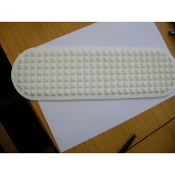 White footboard rubbers