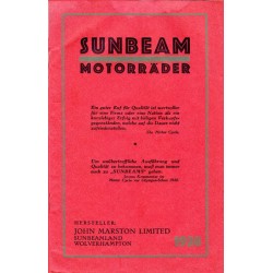 1928 Sunbeam Catalogue in German