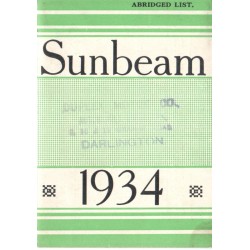 1934 Sunbeam Catalogue - Abridged