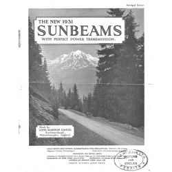 1931 Sunbeam Catalogue - Abridged