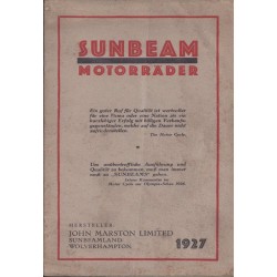 1927 Sunbeam Catalogue in German