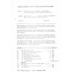 1935 Sunbeam Spares list - Model 95L & 95R