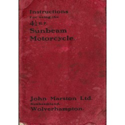 1922 Sunbeam 41/4HP Instructions