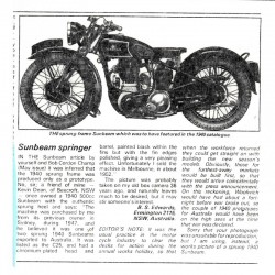 1940 Sunbeam Letter re C-Series (CB May ?)