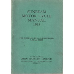 1933 Sunbeam Manual - all models