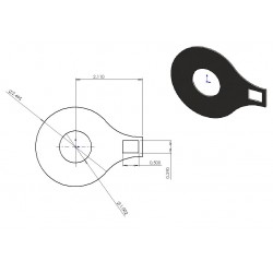 Damper plates for 1932/5 girder fork top damper