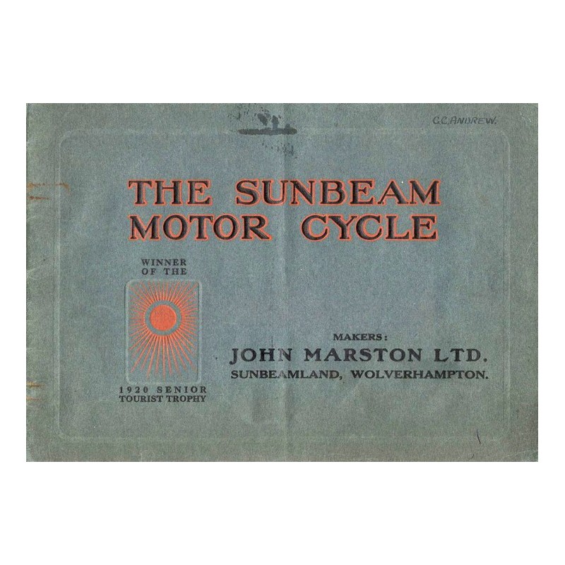 1921 Sunbeam Catalogue
