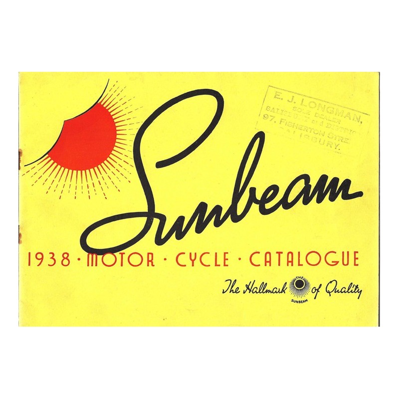 1938 Sunbeam Catalogue