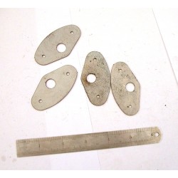 Foot rest pedal end plate (iundrilled) and not finished) set of 4