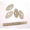 Foot rest pedal end plate (iundrilled) and not finished) set of 4
