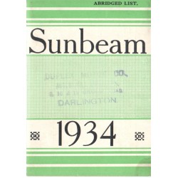1934 Sunbeam Catalogue -...