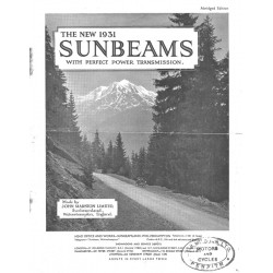 1931 Sunbeam Catalogue -...