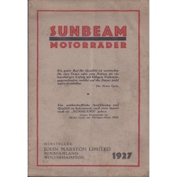 1927 Sunbeam Catalogue in...