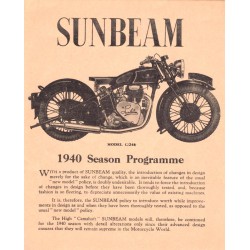 1940 Sunbeam C-Series Leaflet