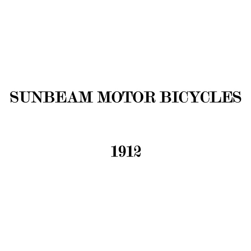 1912 Sunbeam Catalogue