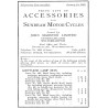 1923 Sunbeam Accessories list