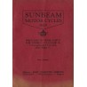 1929 Sunbeam Spares List - all models exc M7