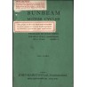 1933 Sunbeam Spares list for 250/350