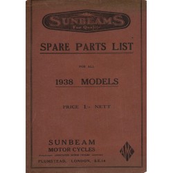 1938 Sunbeam Spares List