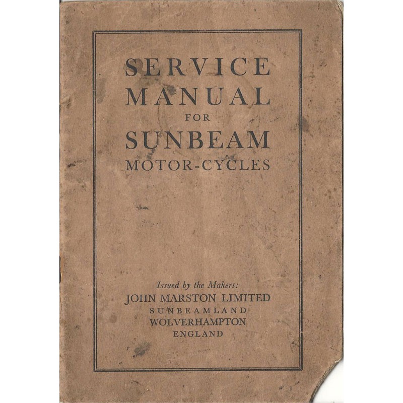 1928 Sunbeam Manual - all models to 1928 (4th Edn)