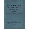 1929 Sunbeam Manual - all models
