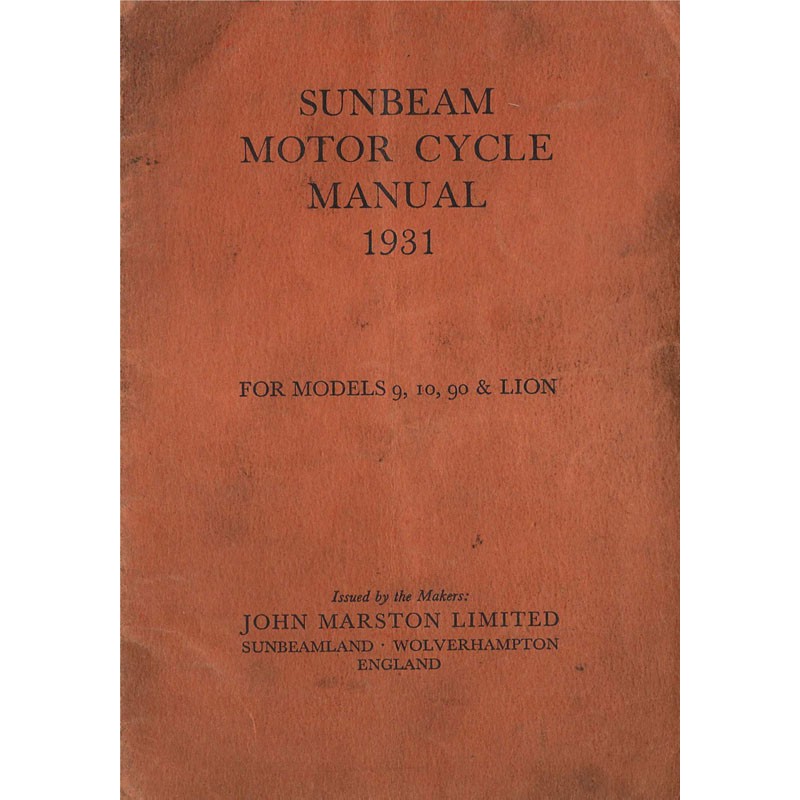 1931 Sunbeam Manual