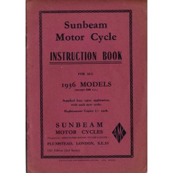 1936 Sunbeam Instruction...