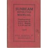 1928 Sunbeam Supplementary Instructions for OHV Models