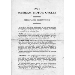1936 Sunbeam Abbreviated...