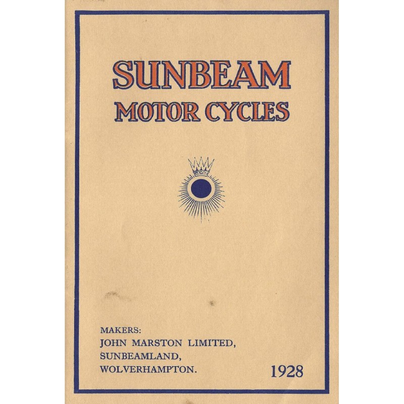 1928 Sunbeam Catalogue